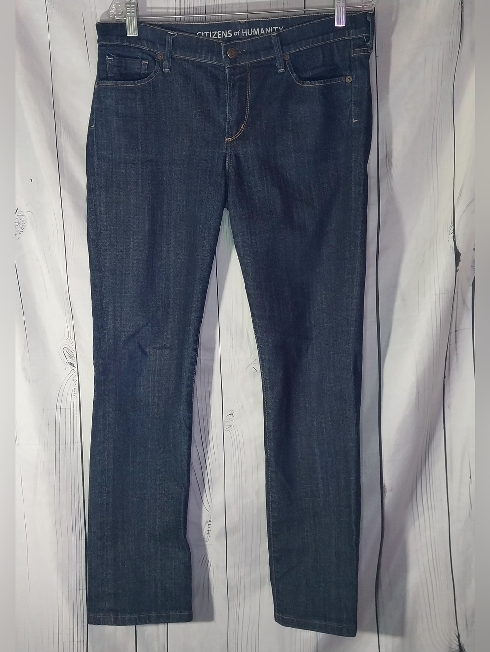 Citizens of Humanity Elson Dark Wash Classic Minimalist Straight Jeans